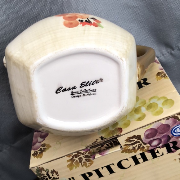 NWT casa elite home collections. 6 inch pitcher - Picture 6 of 8